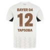 Maillot de Supporter Bayer 04 Leverkusen Edmond Tapsoba 12 Extérieur 2024-25 Pour Homme